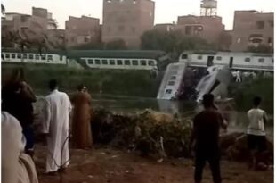 ضحايا حادث قطار المنيا