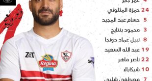 تشكيل الزمالك أمام المصري