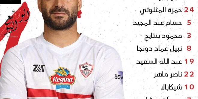 تشكيل الزمالك أمام المصري