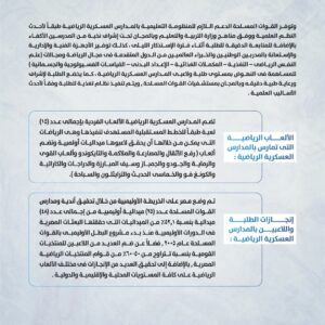 FB IMG 1747494312315 فتح باب التقديم لقبول دفعة جديدة من الطلبة الموهوبين رياضياً بالمدارس العسكرية الرياضية للعام الدراسى 2025 / 2026