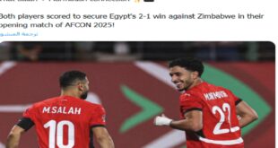 إشادات عالمية محمد صلاح وعمر مرموش