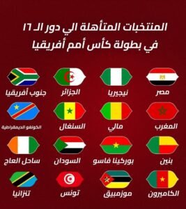 المنتخبات المتأهلة لدور الـ 16