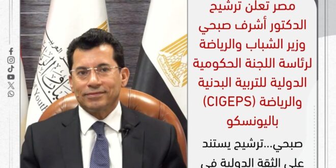 IMG 20251201 WA0004 مصر تواصل تعزيز حضورها الدولي وترشيح وزير الشباب والرياضة يفتح صفحة جديدة داخل اليونسكو