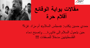 مقالات الوقائع حمدي حسين يكتب مجلس السلام أم مزاد غزة