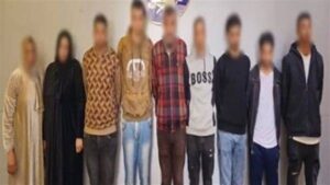 المتهمون في قضية ميت عاصم الشاب إسلام