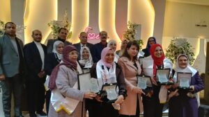 IMG 20260313 WA0008 "العلوم الصحية" تكرم 14 أم مثالية في حفل الإفطار السنوي لنقابة الجيزة