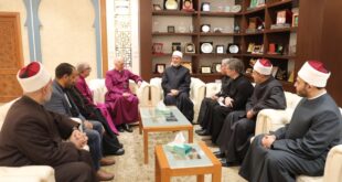 IMG 20260318 WA0002 مفتي الجمهورية يستقبل وفد الكنيسة الأسقفية لتقديم التهنئة بعيد الفطر المبارك
