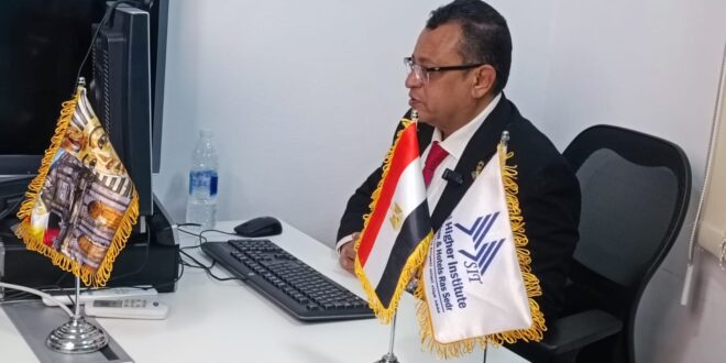 IMG 20260325 WA0013 محاضرة علمية لدكتور وائل سليمان خلال المؤتمر الدولي الإسباني المصري للسياحة والتراث 