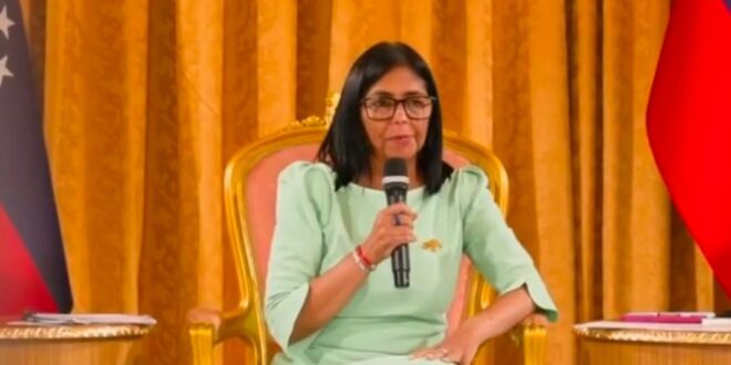 IMG 20260326 WA0028 رئيسة فنزويلا تلتقي وفد رجال أعمال متعدد الجنسيات