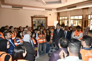 وزير الشباب مع وفود مسار العائلة المقدسة