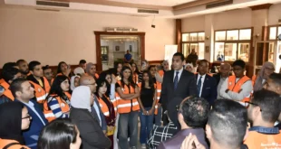 وزير الشباب مع وفود مسار العائلة المقدسة