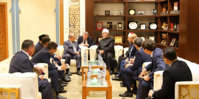 IMG 20260408 WA0004 مفتي الجمهورية يستقبل وفدًا رفيع المستوى من أوزبكستان لبحث تعزيز التعاون ومواجهة التطرف
