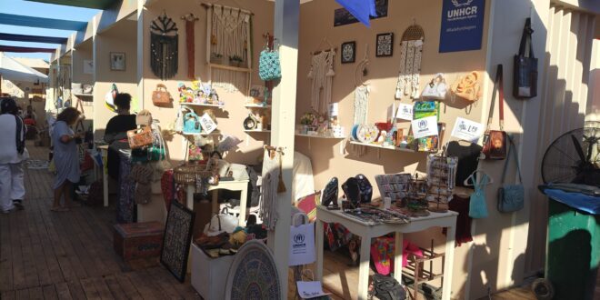 IMG 20260412 WA0010 دعماً للاجئين ..صناع الحياة تشارك بمعرض "ديارنا" ضمن مشروع خطوات للأمام