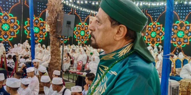 IMG 20260416 WA0017 توافدوا منذ 5 أيام.. الطرق الصوفية تحتفل بمولد القطب أبوالحسن الشاذلي بالحميثرة