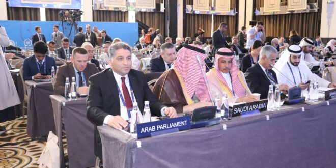 IMG 20260417 WA0009 البرلمان العربي يطالب بتحقيق العدالة الدولية واحترام القانون الدولي الإنساني في قطاع غزة