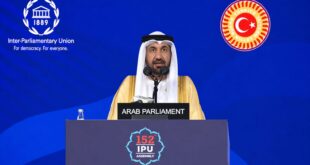 IMG 20260418 WA0003 1 رئيس البرلمان العربي يطالب الاتحاد البرلماني الدولي بتجميد عضوية كنيست الاحتلال وتشكيل لجنة لوقف تنفيذ قانون إعدام الأسرى