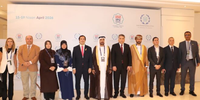 IMG 20260419 WA0000 رئيس البرلمان العربي يلتقي رئيس برلمان السوق المشتركة لأمريكا الجنوبية (الميركوسور) في إسطنبول