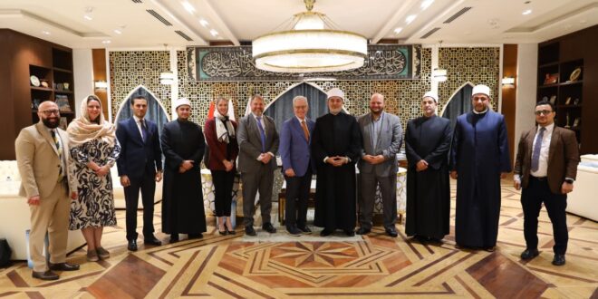 IMG 20260427 WA0007 مفتي الجمهورية يستقبل القائم بأعمال السفارة الأمريكية بالقاهرة لتعزيز التعاون المشترك