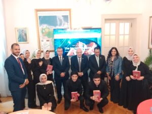 IMG 20260430 WA0014 بالصور.. “السياحة بين مصر وفنزويلا” مشروع تخرج طلبة مصريين تشهده السفارة الفنزويلية 