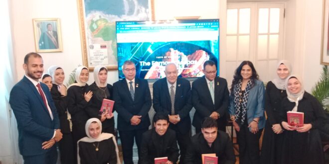 IMG 20260430 WA0014 بالصور.. “السياحة بين مصر وفنزويلا” مشروع تخرج طلبة مصريين تشهده السفارة الفنزويلية 