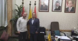 سفير كوبا يلتقي ممثل حركة فتح
