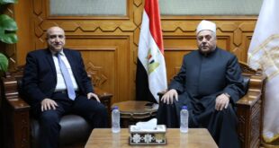 IMG 20260514 WA0037 الشيخ أيمن عبد الغني يستقبل مدير البرامج الدولية بالجامعة العالمية بلبنان لبحث تعزيز التعاون المشترك