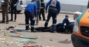 حادث على طريق مطار الأقصر