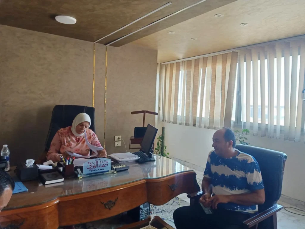 رئيسة حي المناخ وأزمة منجد بورسعيد