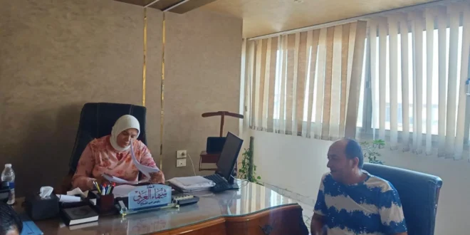 رئيسة حي المناخ وأزمة منجد بورسعيد